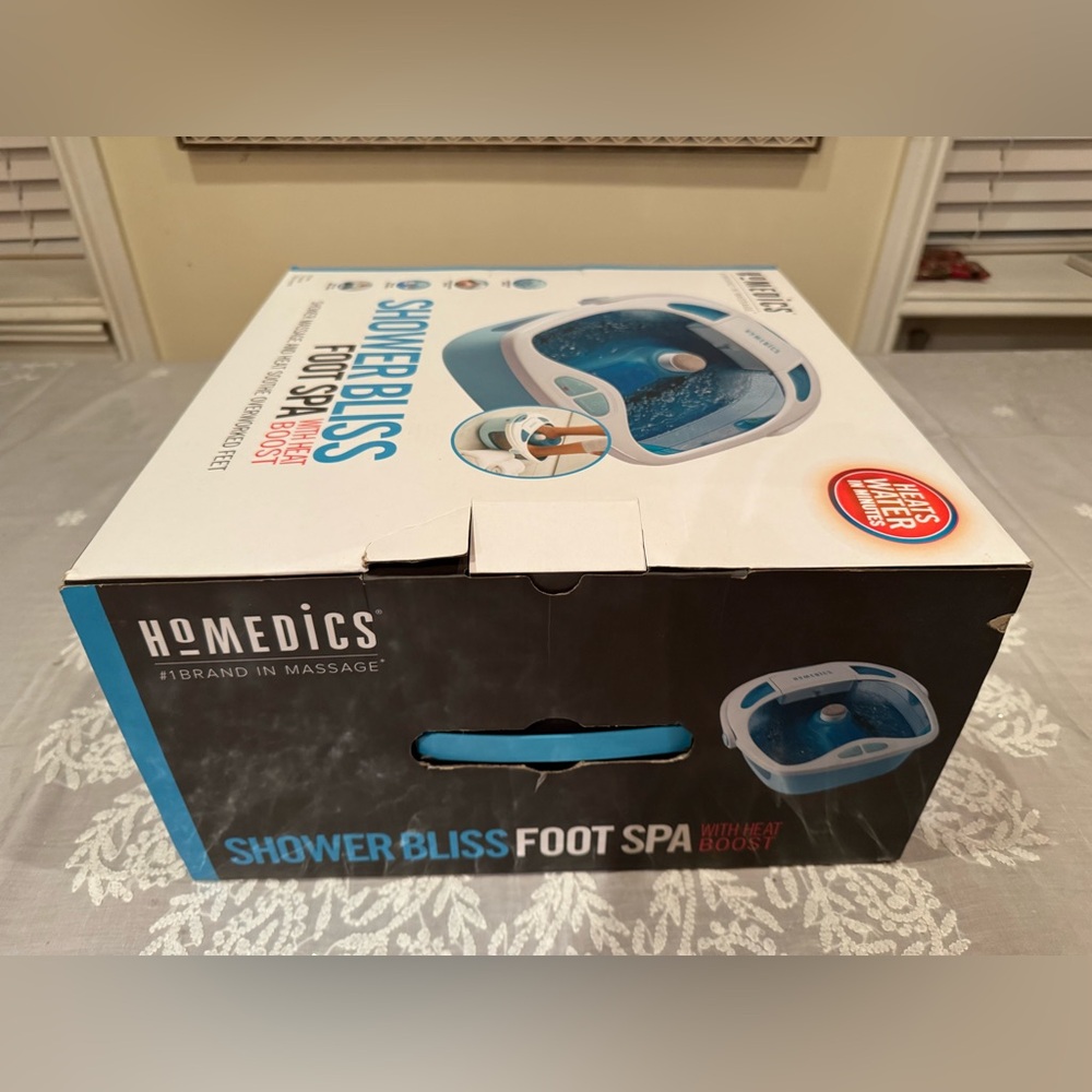 Homedics Shower Bliss FOOT SPA with heat boost. - Picture 2 of 11